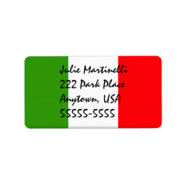 女性のクラシック住所 シールイタリアンテンプレート ラベル