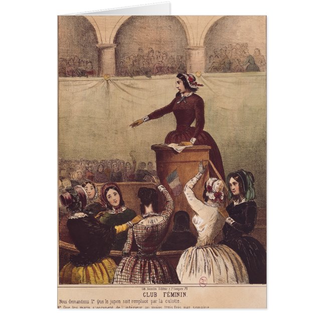 女性のクラブ、c.1848 (正面)