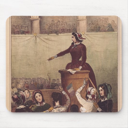 女性のクラブ、c.1848 マウスパッド (正面)