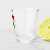 女性のクリスマスカップルのサンタ・ハットさん ショットグラス (右)