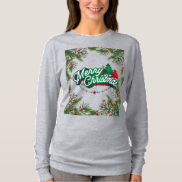 女性のクリスマスtシャツ tシャツ