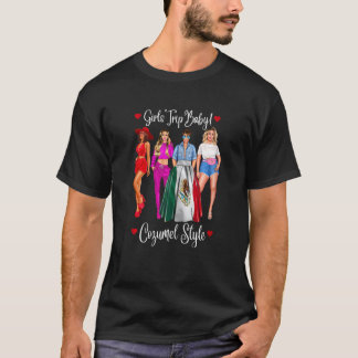 女性のクーズメル女子旅ラティーナ メキシコバケーションH Tシャツ