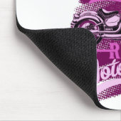 女性のクールためのオートバイおもしろいルに乗るママのみ マウスパッド (コーナー)