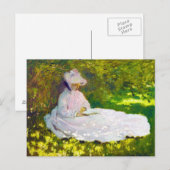 女性のク読ラウドモネ ポストカード (正面/裏面)