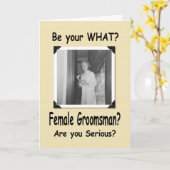 女性のグロムスマン?グロムスメイド? カード (黄色い花)