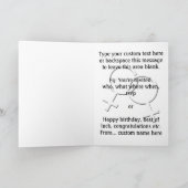 女性のゲイプライドカードパーソナライズな愛カード 招待状 (内部)