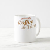女性のコーヒーと毛糸の面白い編み物とソーイングのキルト コーヒーマグカップ (正面右)