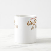 女性のコーヒーと毛糸の面白い編み物とソーイングのキルト コーヒーマグカップ (中央)