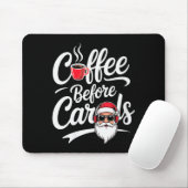 女性のコーヒーはキャロルより前 おかしい カフェイン中毒者 C マウスパッド (マウス)