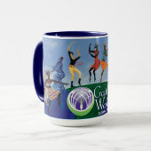 女性のコーヒー・マグを集めて下さい マグカップ (正面左)