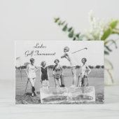 女性のゴルフ·オン·アイス!ゴルフトーナメント招待状 招待状 (スタンド正面)