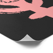 女性のサインフェミニスト最初の社会正義 ポスター (角)