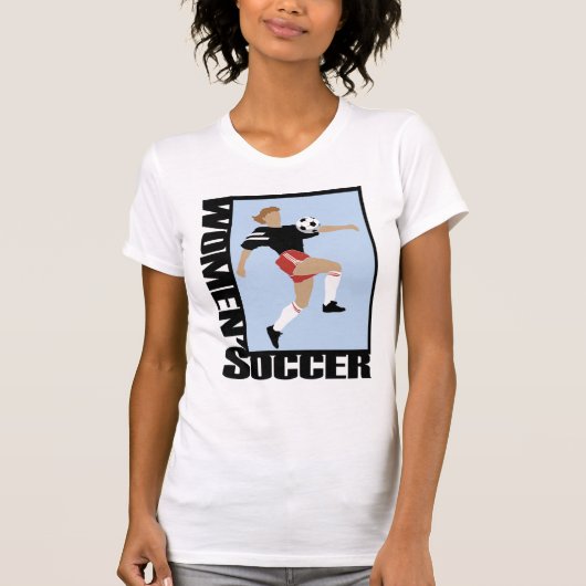 女性のサッカーのTシャツ Tシャツ (正面)