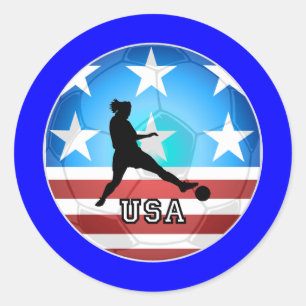 女性のサッカー ラウンドシール