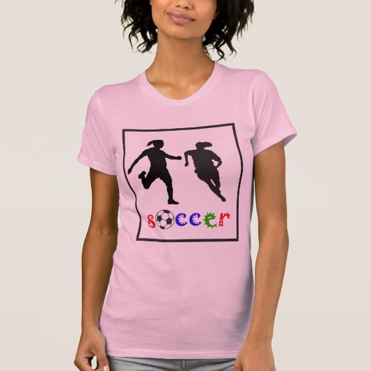 女性のサッカー Tシャツ (正面)