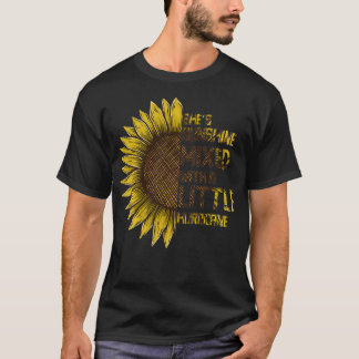 女性のサンシャインマイズハリケーンサンフラワー愛 Tシャツ