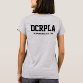 女性のシカの入り江牧場ティー(灰色) Tシャツ (裏面)