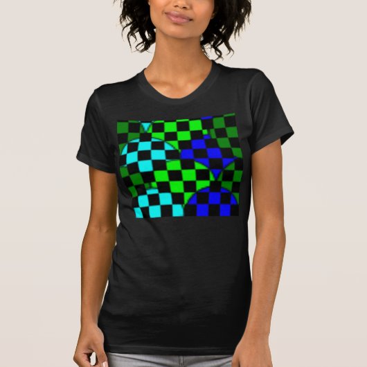 女性のシャツの模様 Tシャツ (正面)