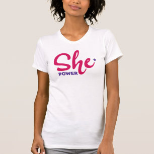 女性のシャツをパワー Tシャツ