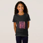女性のシルエットデザイン Tシャツ (正面フル)