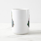 女性のシルエット コーヒーマグカップ (中央)