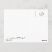 女性のシルエット ポストカード (裏面)