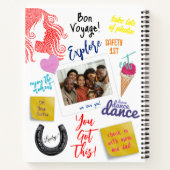 女性のシルエット(赤いハート) | ボンボヤージュ ノートブック (裏面)