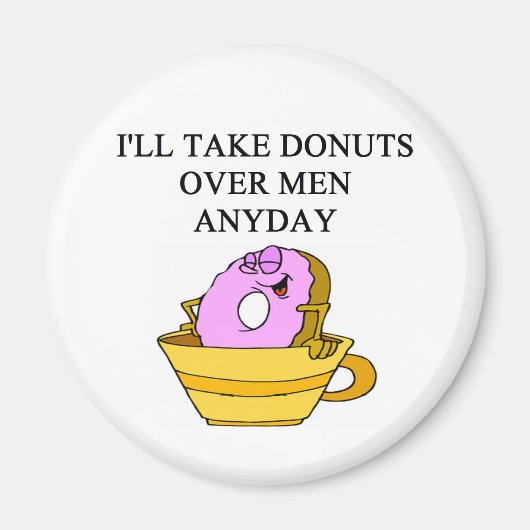 女性のジョークを嫌う人 マグネット (正面)