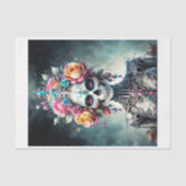 女性のスカルの女神の花 – Lady Death 薄葉紙 (正面)