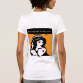 女性のスキーパトロールのワイシャツ Tシャツ (裏面)