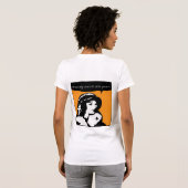 女性のスキーパトロールのワイシャツ Tシャツ (裏面フル)