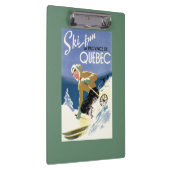 女性のスキー-英国およびフランスのなポスター クリップボード (右)