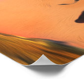 女性のスケッチを陰気にする ポスター (角)