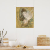 女性のスケッチ – ジャン=ルイ・フォランファインアート ポスター (キッチン)