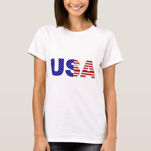 女性のスタイル米国のTシャツ Tシャツ (正面)