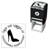 女性のスティレット高ヒール靴の図書名 セルフインキングスタンプ (インサイチュ)