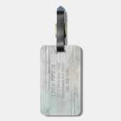 女性のスノーボーダー ラゲッジタグ (裏面縦)