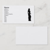 女性のスパイの探偵の名刺 名刺 (正面/裏面)
