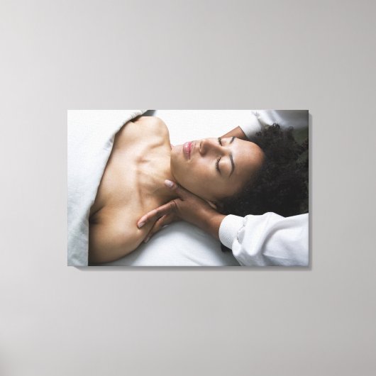 女性のスパ キャンバスプリント (正面)