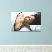 女性のスパ キャンバスプリント (インサイチュ (ウッドフロア))