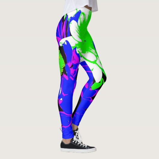 女性のセクシーな花のレギング"夏おもしろい" レギンス (右)