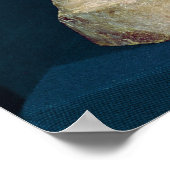 女性のダブル遊フルートの小像 ポスター (角)