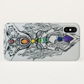 女性のチャクラ Case-Mate iPhoneケース (裏面(横))