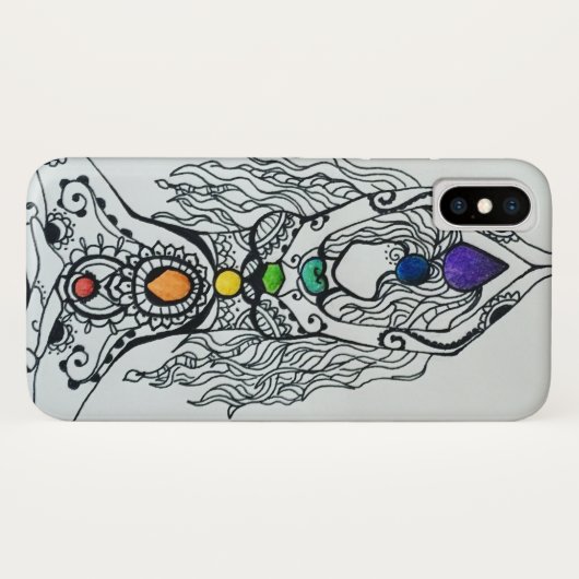 女性のチャクラ Case-Mate iPhoneケース (裏面(横))