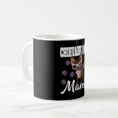 女性のチワホアドッグママ コーヒーマグカップ (正面左)