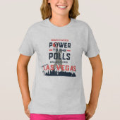 女性のティー3月ラスベガス-子供の Tシャツ (正面)