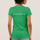 女性のティー-緑 Tシャツ (裏面)