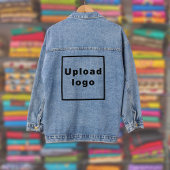 女性のデニムジャケットのビジネスロゴ デニムジャケット