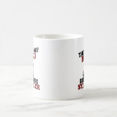 女性のトラック運転手の強い道路の弾力性の旅プライド コーヒーマグカップ (中央)