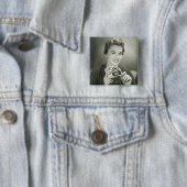 女性のトランプ 缶バッジ (インサイチュ)